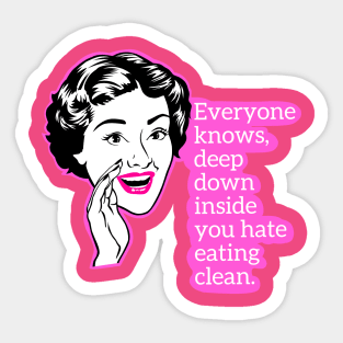 Eating clean Sticker